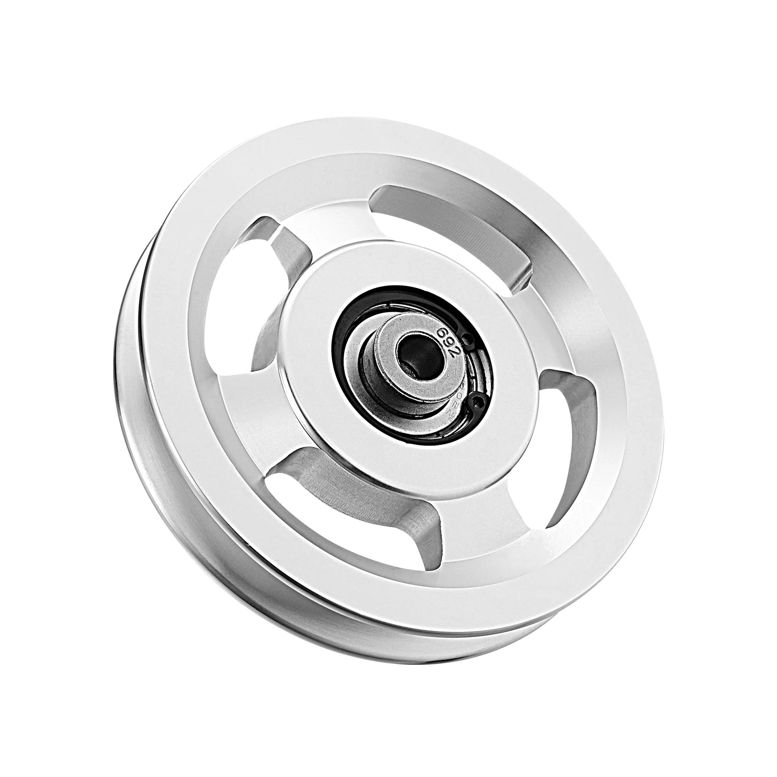 1Pcs Aluminum Alloy Pulley Wheel Fitness Equipment Accessories Cable Machine Bearing Gym Parts Body Building Tools Workout Gear