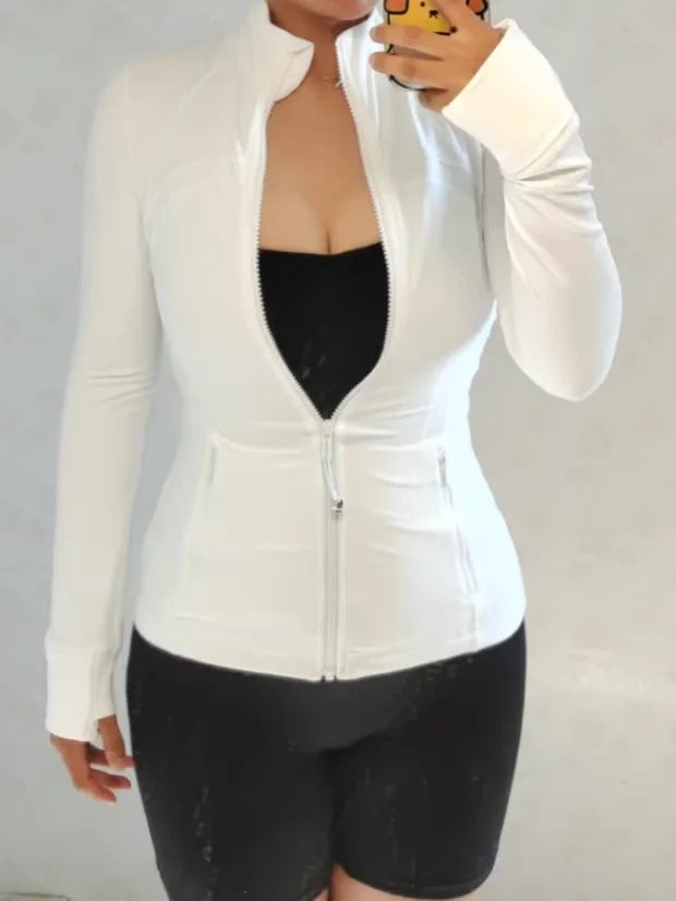 Yoga Outfits for Women Professional Stand Collar Coat Breathable Long Sleeve Gym Essentials