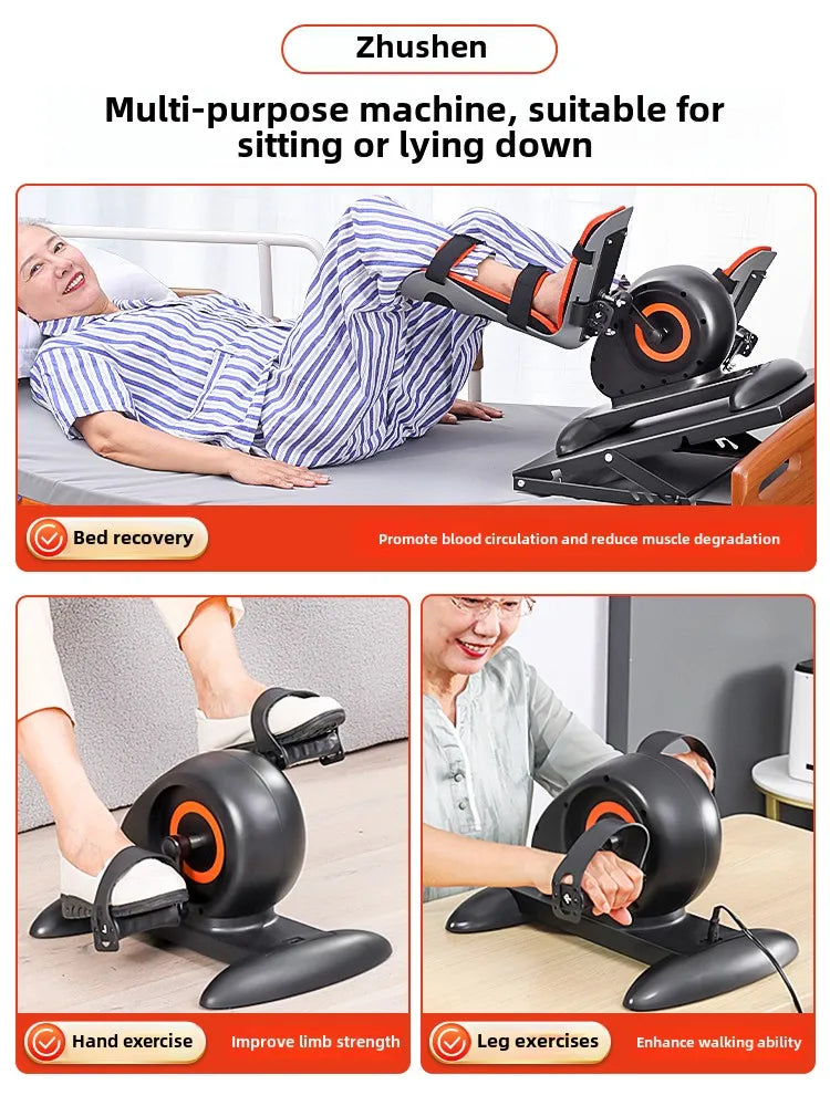 Electric bicycle household sports rehabilitation training equipment liftable gym machine exercise bike running machine home