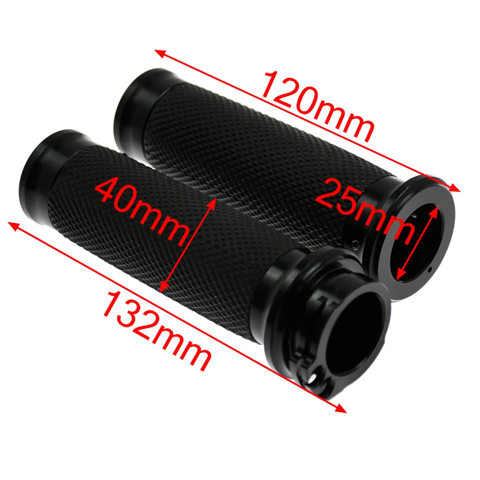 Motorcycle Rubber 1'' 25mm Handlebar Hand Grip For Harley Sportster iron 883 1200 XL Touring Dyna Softail Street Glide Road King
