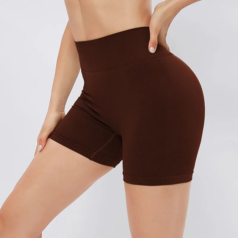 Yoga Clothing Peach Hip Sports Shorts Women High Waisted Tummy Tightening Outer Wear Yoga Pants Stretch Leggings