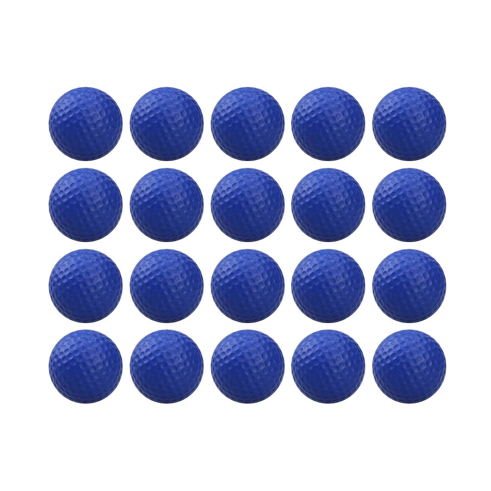 20 Pcs Color Sponge Indoor Practice PU Foam Golf Balls