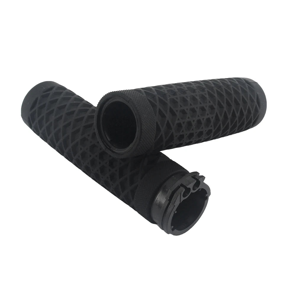 Motorcycle Handlebar Hand Grips 1" 25mm Rubber Handlebars For Harley Sportster 883 1200 Softail Slim Fatboy Touring Street Glide