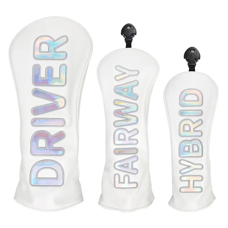 Golf Club Colorful Head Cover, Universal Wood Club Cover Golf Ball Head Protective Cover Portable
