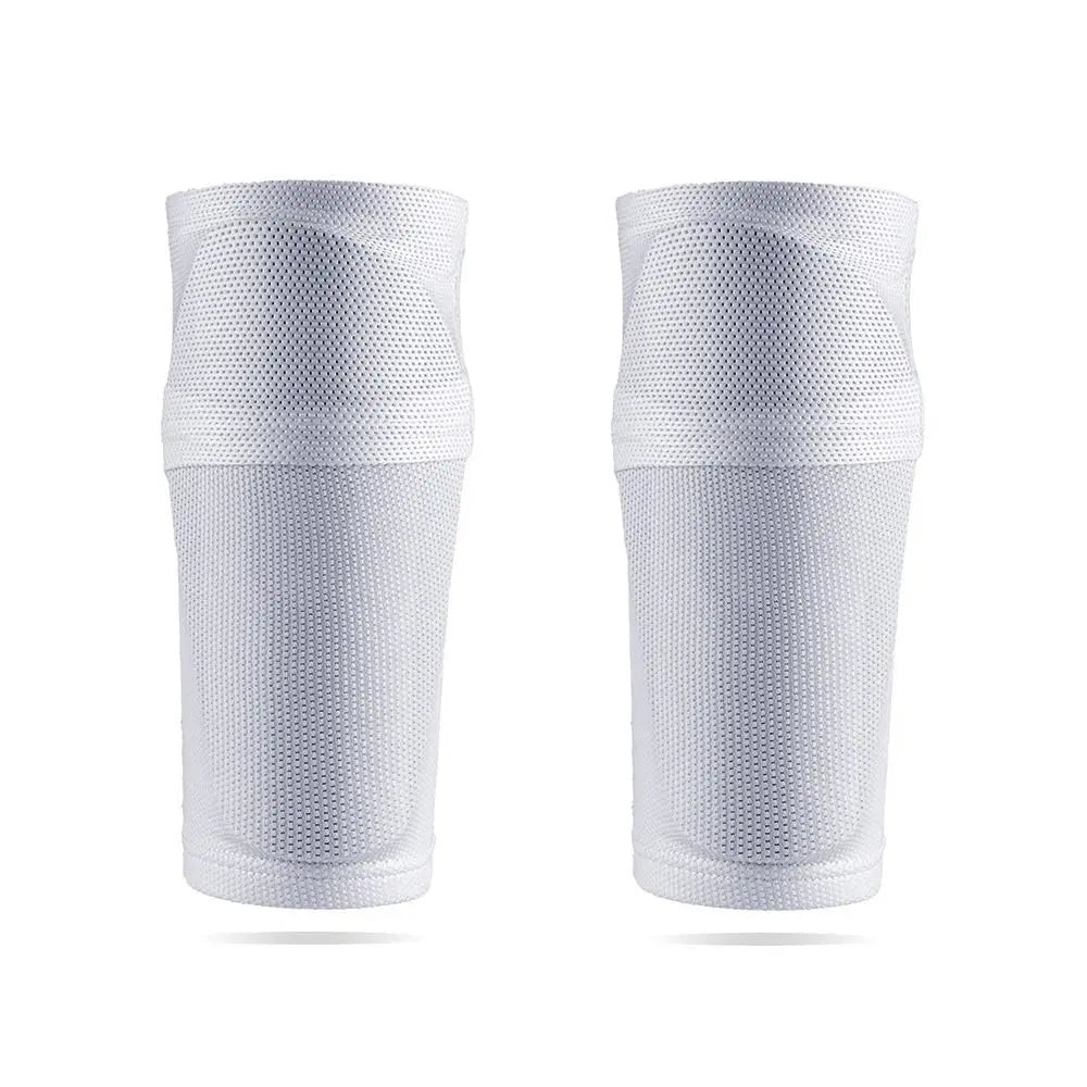 1 Pair Sports Safety Shin Pads Sleeves Breathable Football Shin Holder Instep Socks Nylon Leg Guard Sleeves for Kids Boys Men