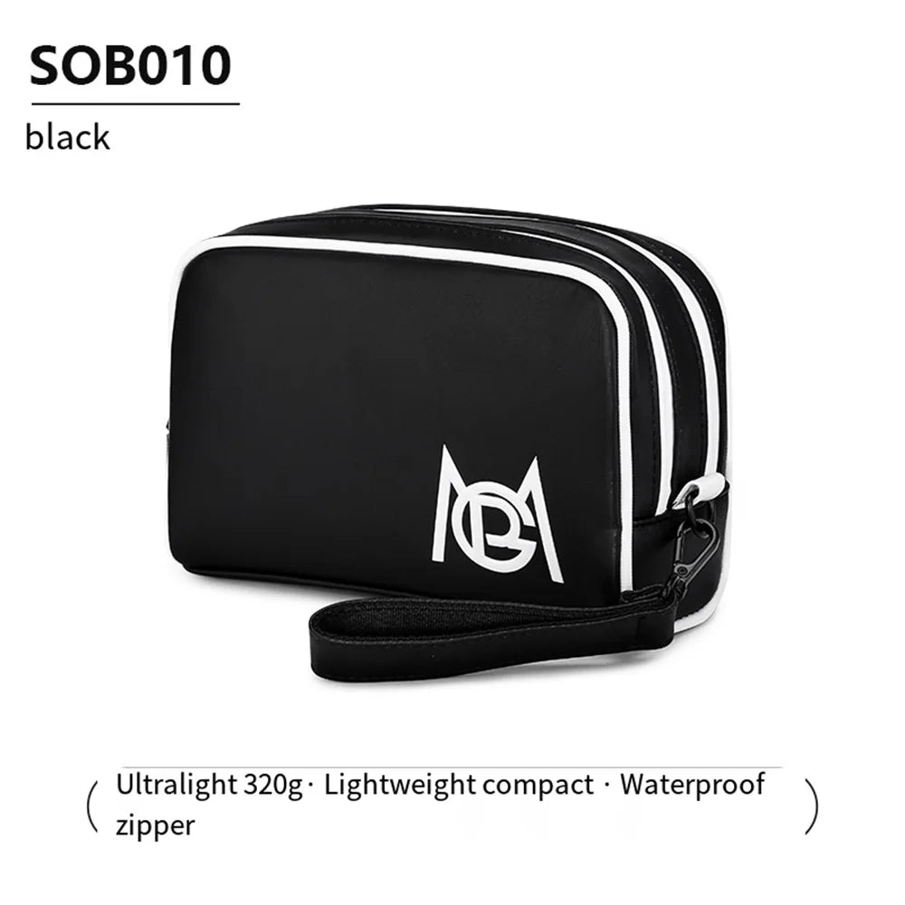 PGM New Leather Golf Pouch Bag Large Capacity Waterproof Mini Bag Zipper Portable Light Weight Multi-functional Golf Handbag 골프백