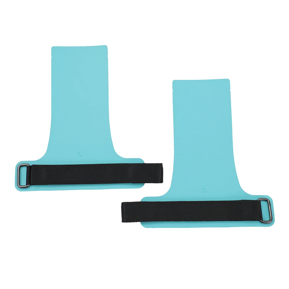 A Pair of Carbon Straight No Finger Hole Hand Grips for Crossfit Pull Ups Cross Training Gymnastics, Palm Protetor