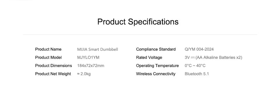 Xiaomi Mijia Smart Dumbbells Men and Women Home Fitness Muscle Shaping Arm Light Weight LED Display Suitable For Mi Home APP