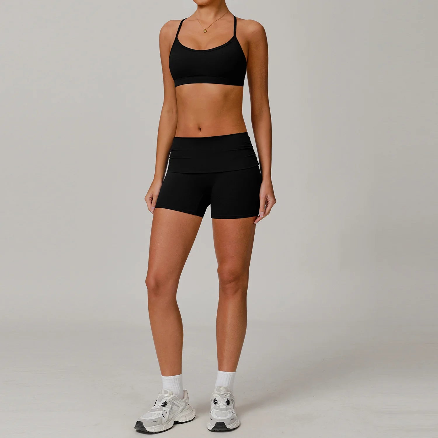 Yoga Clothing Set Women's High Waisted Leggings Gym Top 2 Pieces Fitness Exercise Clothing Fitness Workout Underwear Yoga Suits