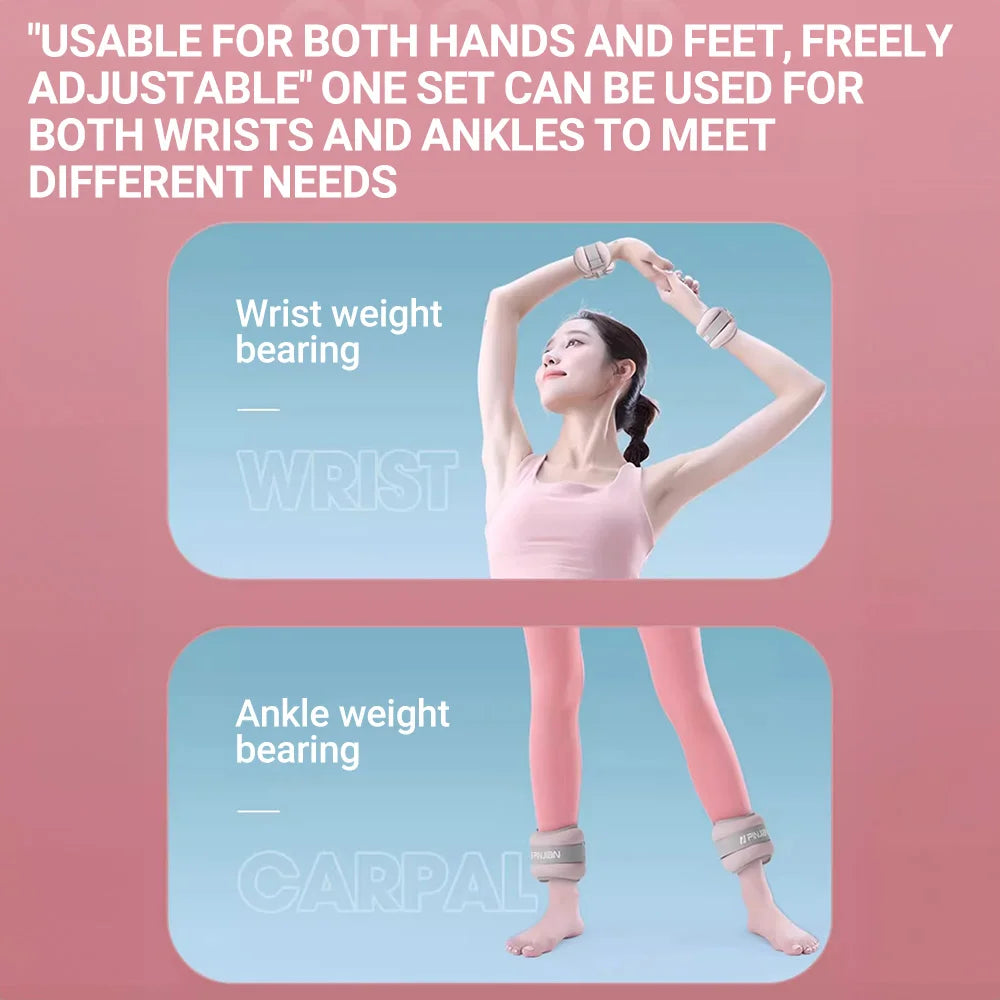 Load Bearing Equipment Sandbag Strength Exercise Weight Bracelet Dance Training Wrist Band Running Gym Equipment