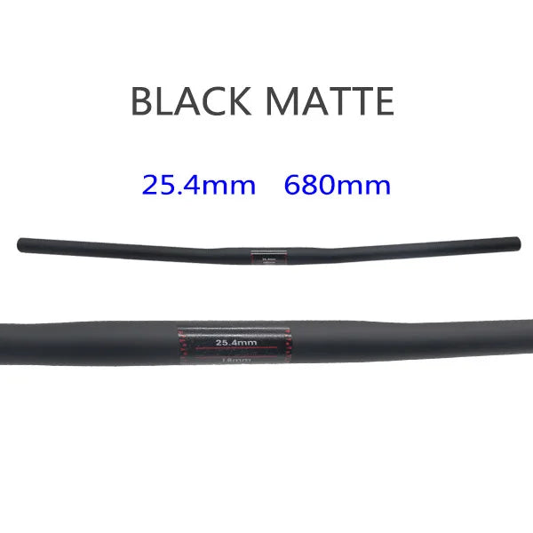 25.4 Full Carbon Handlebar Folding Bike Horizontal Handle Bar 400-700MM One-Shaped Ultralight Bicycle Straight Handlebar