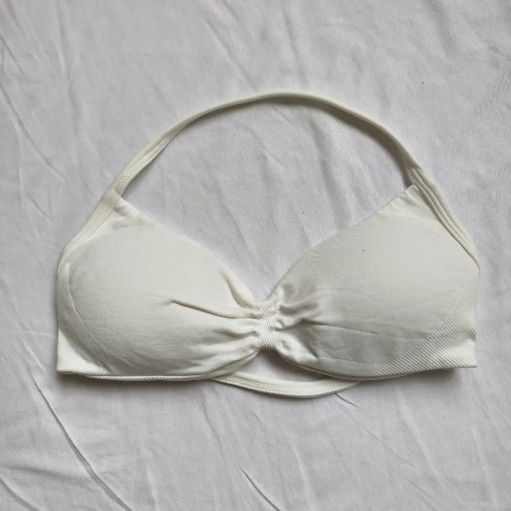 2025 Summer Sports Bra Women's Workout Clothing Gym Neck Halter Yoga Gym Bra Removable Cup Top Halter Sports Bra