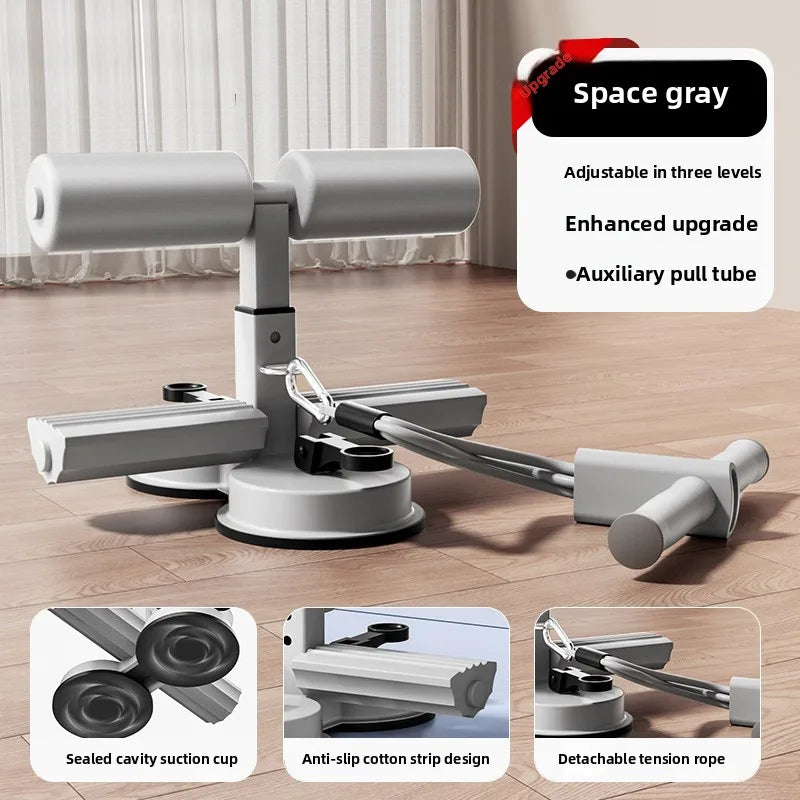 Sit-up Aids Home Use Abdominal Curling Tension Rope Fixed Feet Thin Stomach Sports Training Double Suction Cup Hook Foot Device