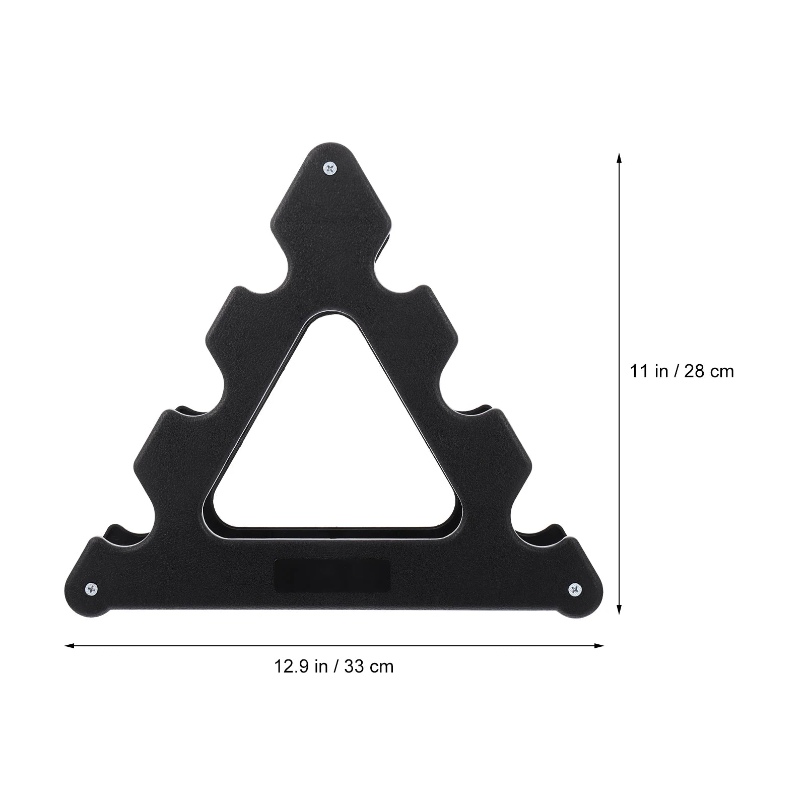 Strength Training Dumbbell Racks Adjustable Shelving Brackets Triangle Shaped Stand Gym Equipment Black Dumbbell Storage Stand