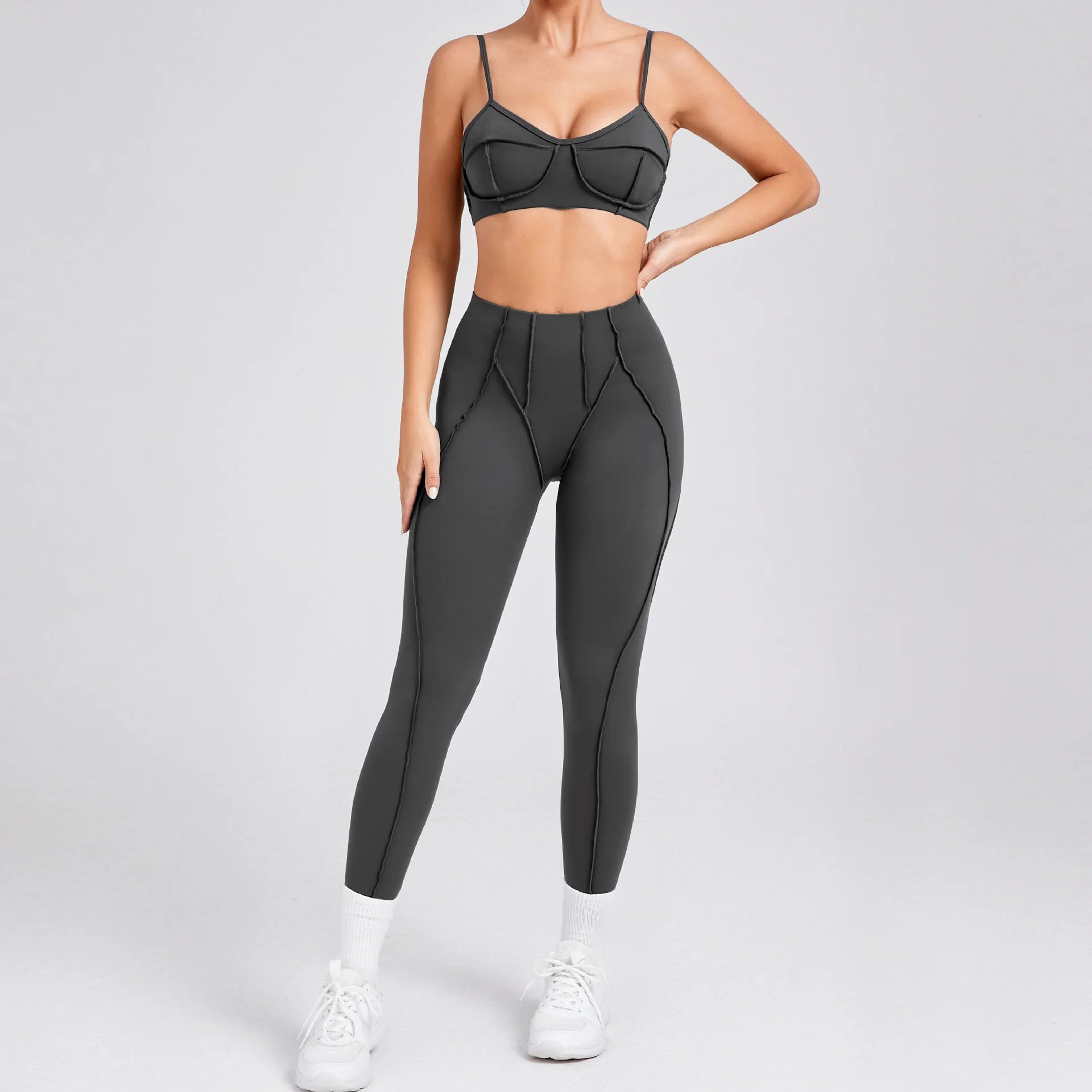 2025 New Yoga Set 2Pcs Sports Suit Women Sexy Workout Bra Suit Running Gym High Waist Legging Quick Dry Tight Yoga Clothing