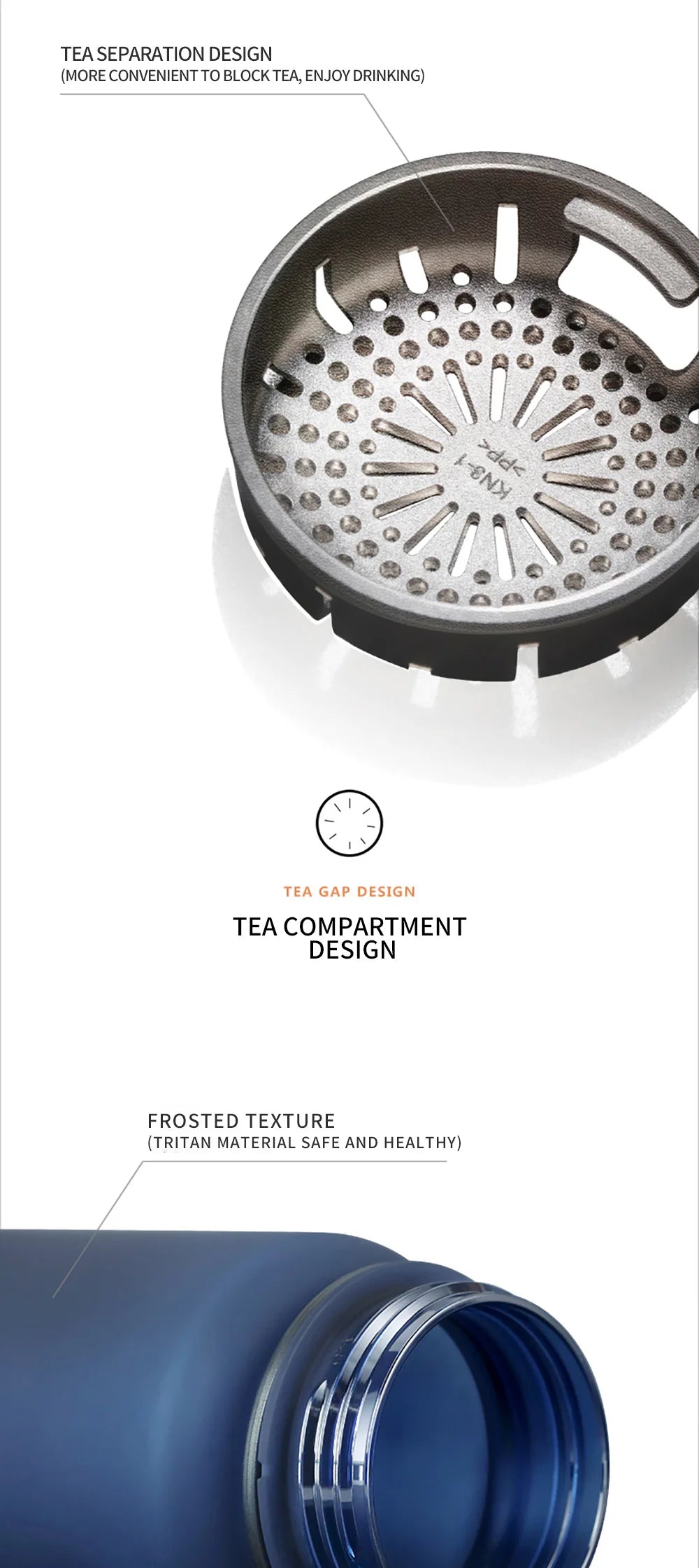 High Quality Water Bottle 500ML 1000ML BPA Free Leak Proof Portable For Adult Children Sports Gym Eco Friendly Drink Bottles