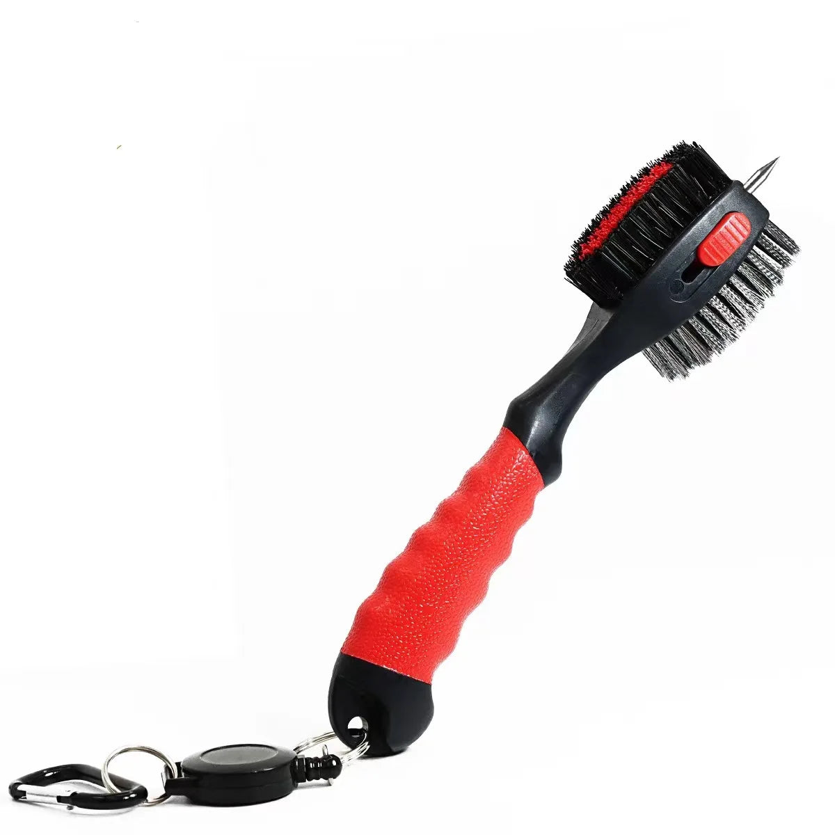 Golf Club Cleaning Brush With Soft Rubber Handle, Retractable Non-Slip Groove Cleaner, Extra-Large Brush Head, Easy To Carry
