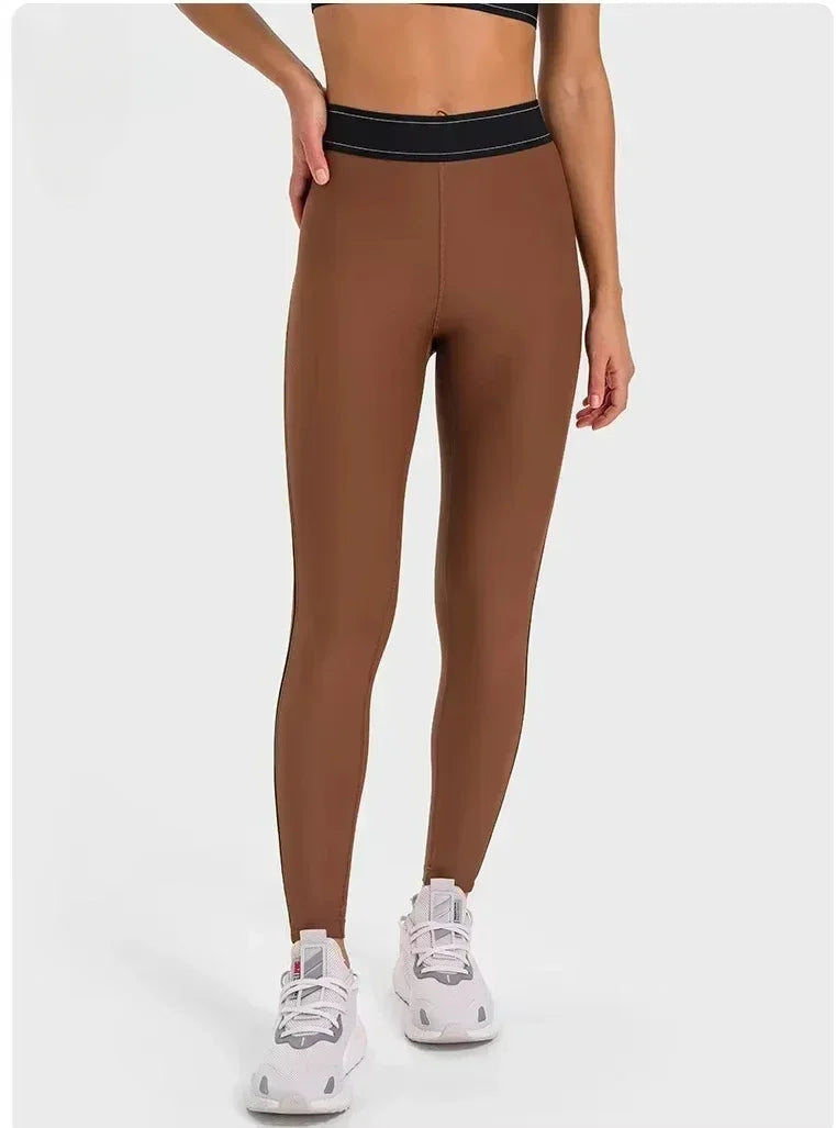 Yoga clothing sports suit women high elastic hip lifting leggings thin fitness yoga pants shockproof gathering sports bra