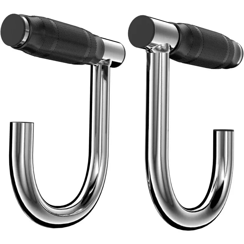 Metal Resistance Bands Handles Knurled Surface Chin Up Handle Professional Workout Band Grips Gym Handle for Pull Up Heavy Duty