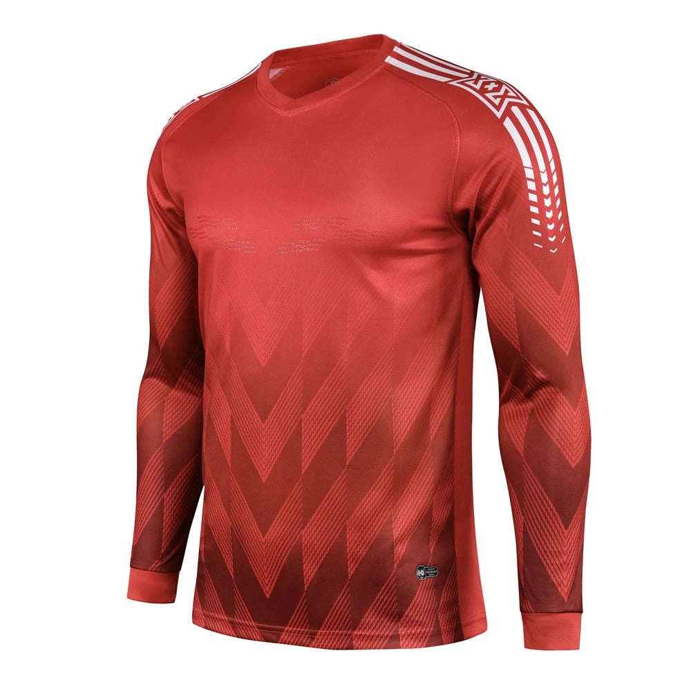 Men Kids Boys Elbow Protective Goalkeeper Uniforms Football Jersey Shirts Sponge Protector Soccer Training Goal keeper Clothing