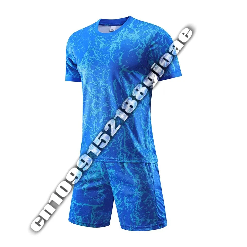 Camouflage Soccer Jersey Suit for Men High Quality Professional Man Team Club Match Training Football Uniform Clothing MOTO