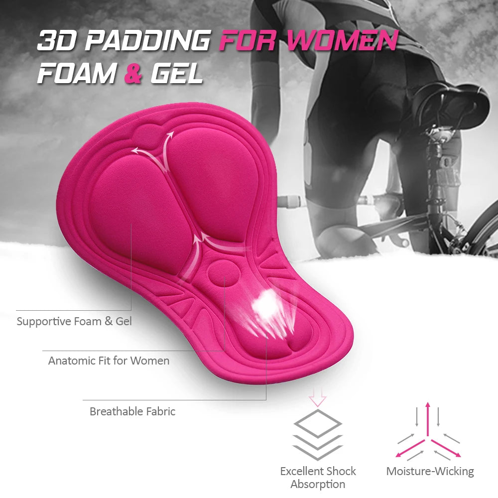 Women’s 3D Padded Bike Underwear – MTB Cycling Shorts
