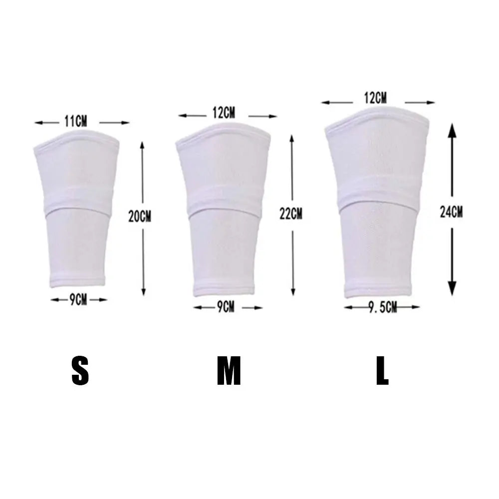 1 Pair Sports Safety Shin Pads Sleeves Breathable Football Shin Holder Instep Socks Nylon Leg Guard Sleeves for Kids Boys Men