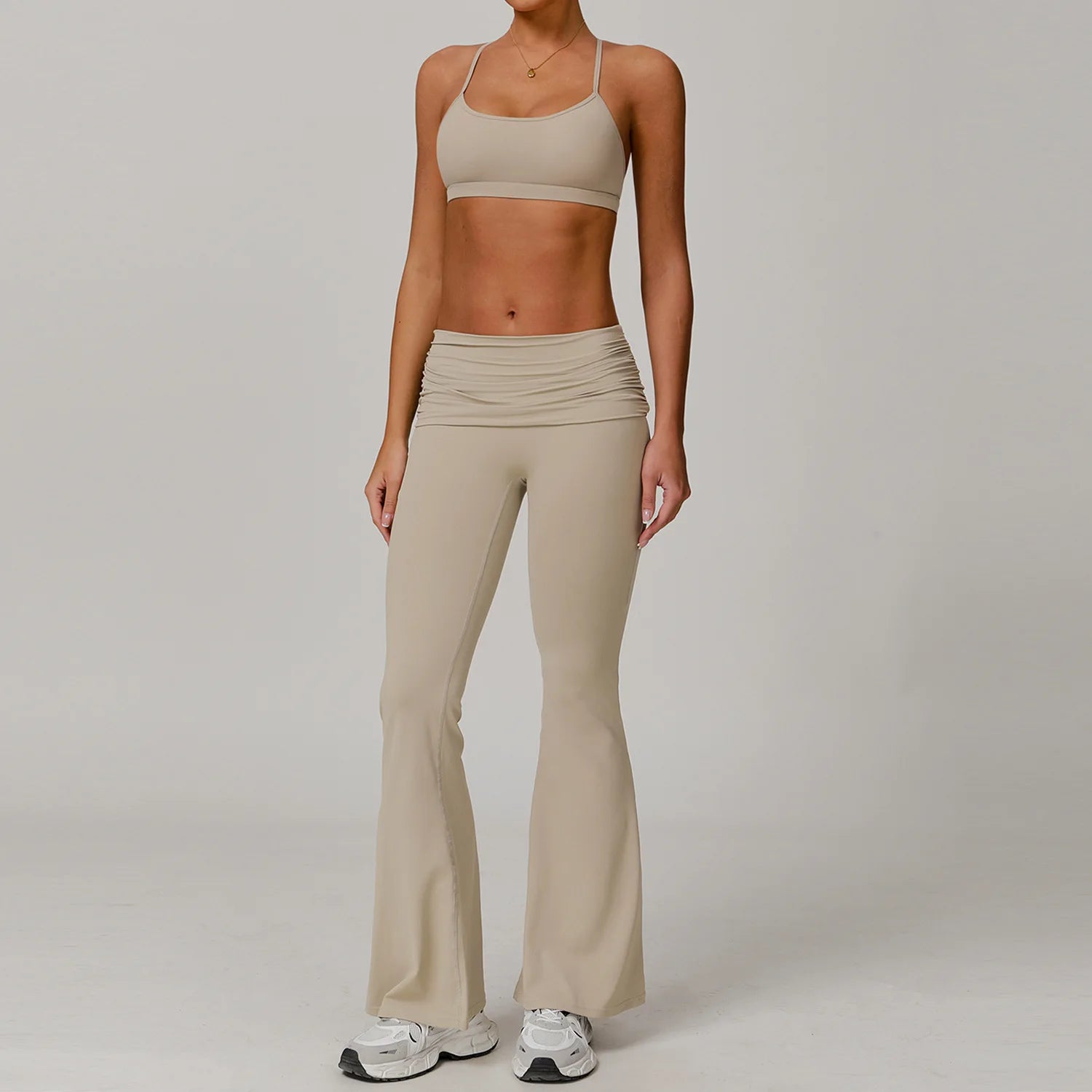 Yoga Clothes 2 PC Women's Tracksuit Athletic Wear Pilates Fitness Suit Gym Workout Push Up Clothes Sports Leggings Fitness Suit