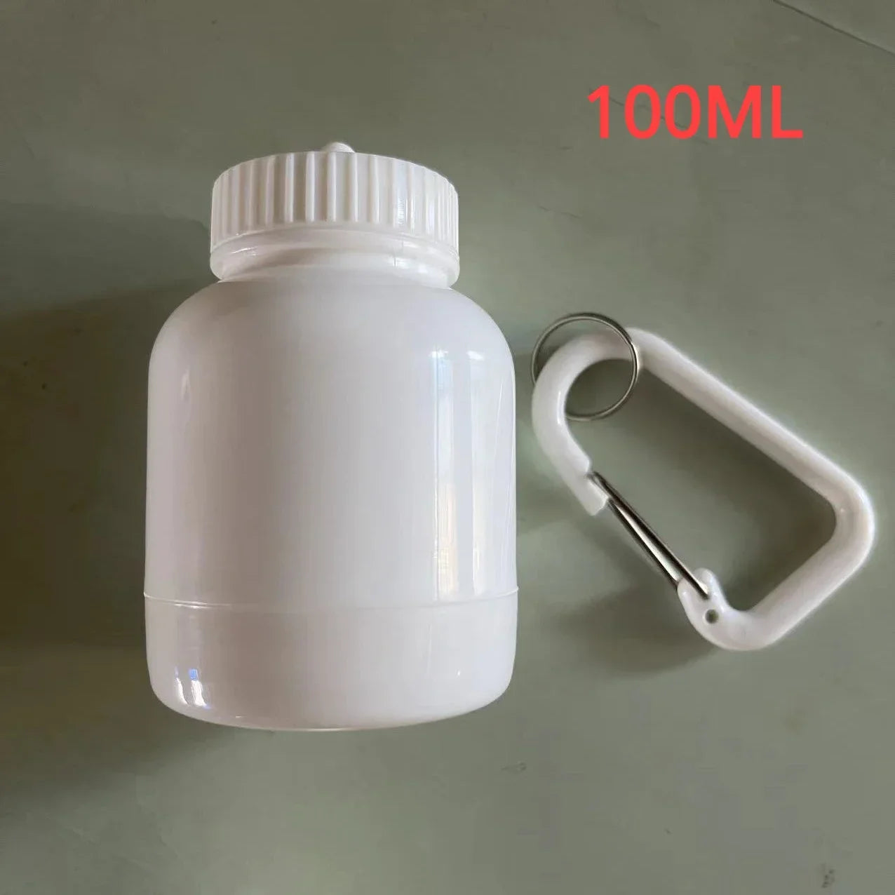 Portable Protein Powder Bottle With Whey Keychain Health Funnel Medicine Box Small Water Cup Outdoor camping Container