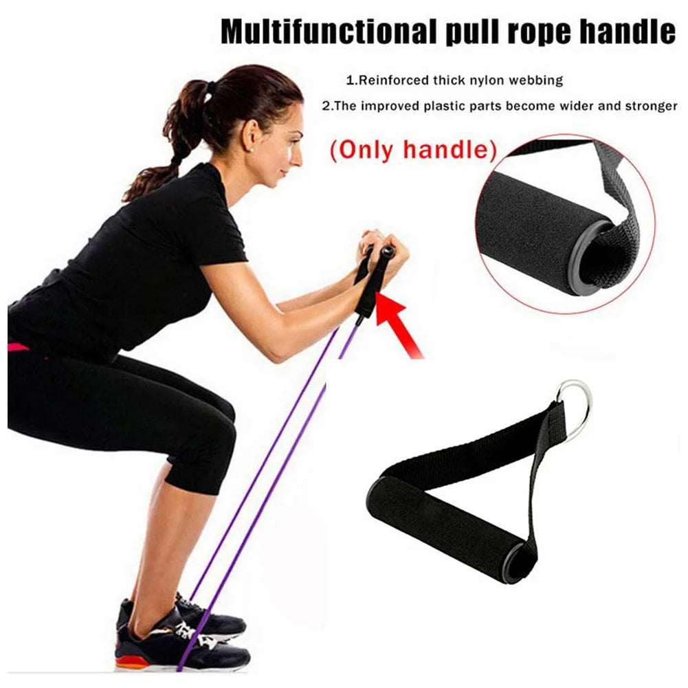 2Pcs Gym Resistance Bands Handles – Anti-Slip Grips