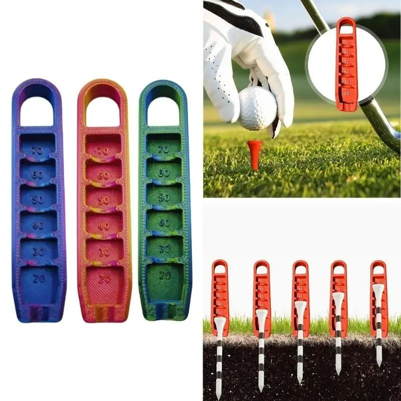 Golf Tees Height Adjuster with Divot Repair Tool Precise Height Adjustment