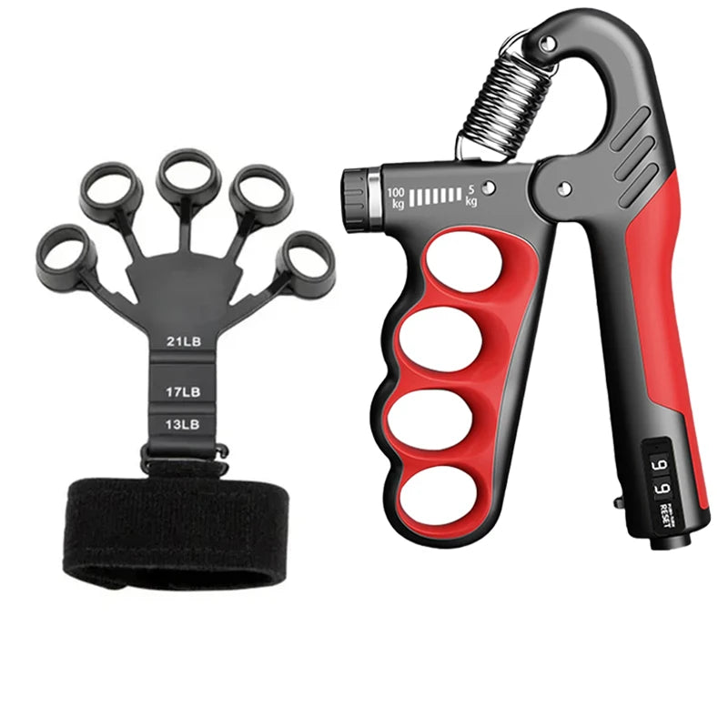 Electronic Counting Hand Grips Strengthener Arm Spring Finger Massager Expander Hand Exercise Gym Fitness Training Wrist Gripper