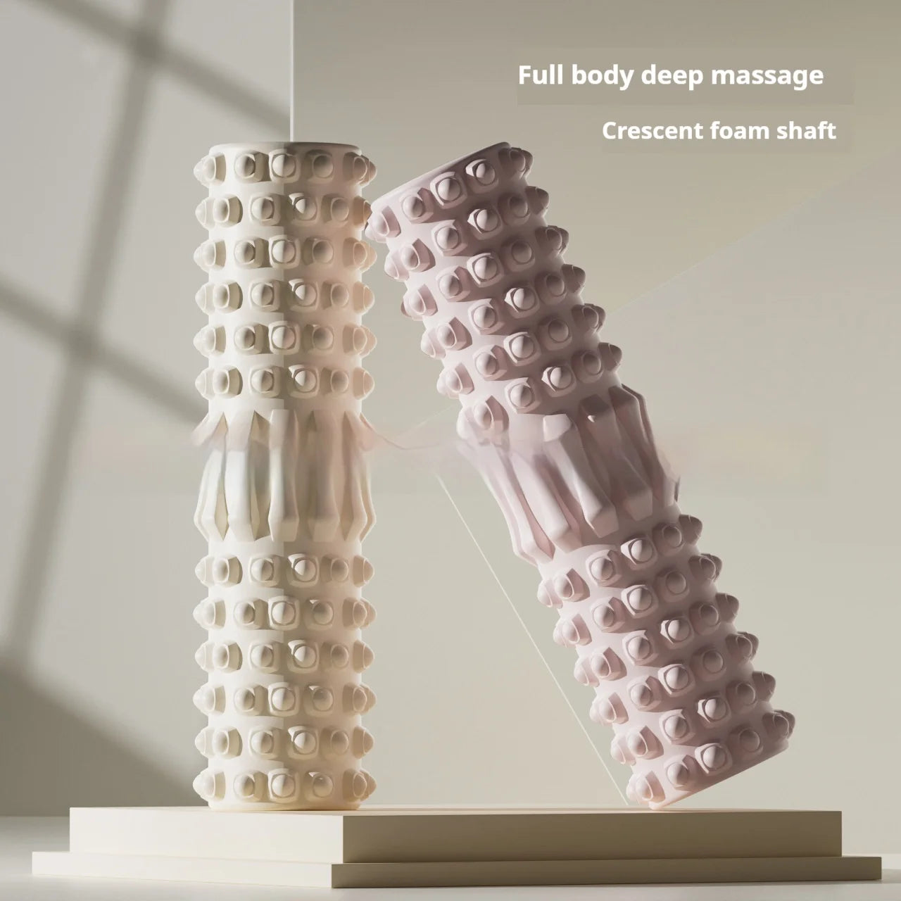 30cm Hollow Core Foam Massage Roller Dual-Sided Muscle Relaxation Portable Home Gym Equipment For Pilates