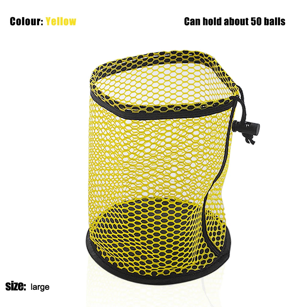 Portable Multipurpose Sports Mesh Net Bag Golf Ball Organizer Bag Drawstring Pouch Golf Sports Supplies Can hold 12/25/50 Balls