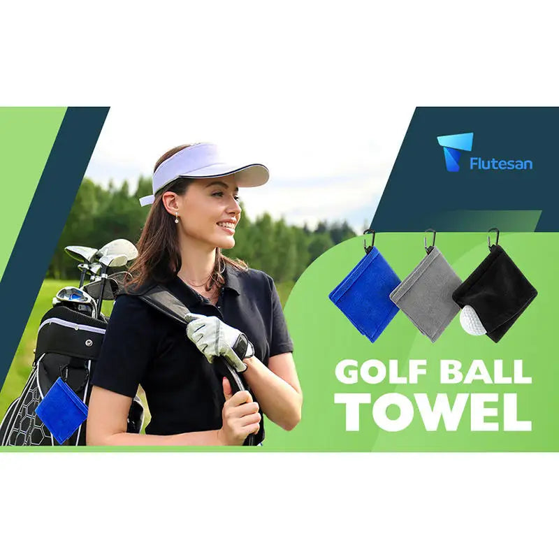 Golf Ball Cleaning Towels For Cleaning Cloths Wiping Golf Clubs Outdoor Cleaning Towel Sports Towels Golf Supplies