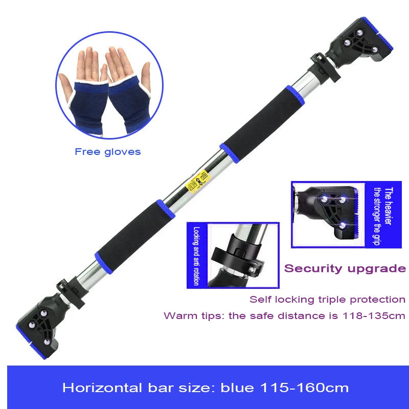 Professional Non-Skid Horizontal Bar, Indoor Pull Up Bar, No Drilling Suspender, Pull-up Fitness Equipment