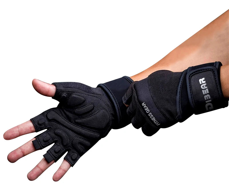Half Finger Bodybuilding Gym Gloves Weightlifting Dumbbell Kettlebell Training Workout Fitness Gloves For Man Women