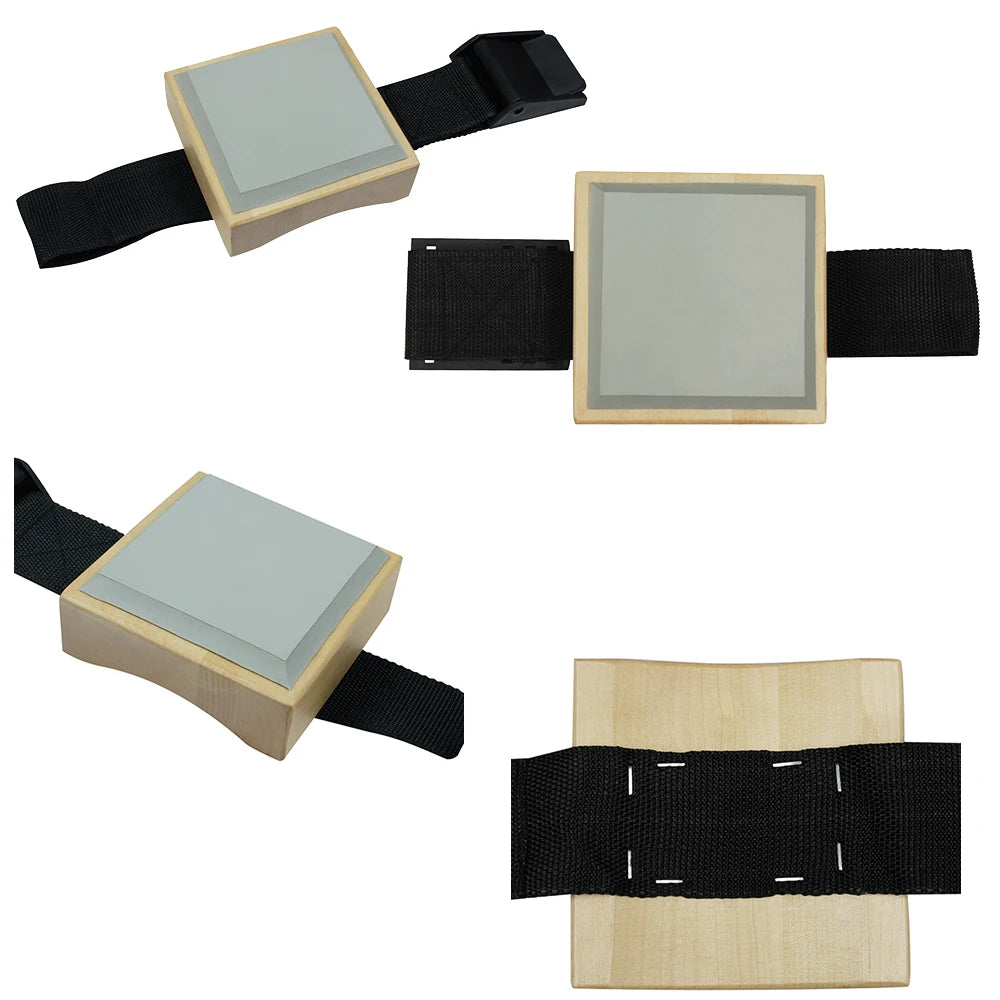 Dumb Drum Pad Beginner Practice Tools Solid Wooden Made Training Part Belt Percussion Drum Leggings Musical Instrument Accessory