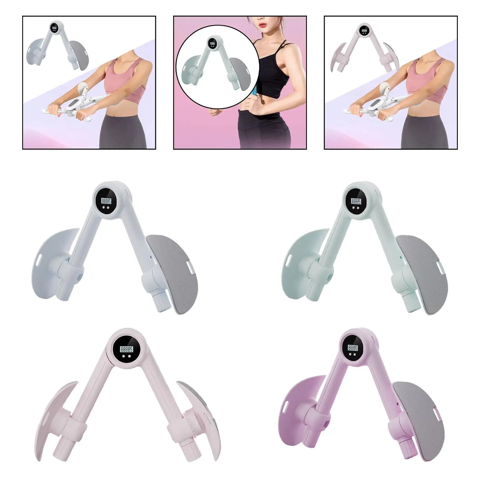 Hand Grip Strengthener Ergonomic Design Utility Lightweight Multifunctional Exercise Equipment Wrist Train Grip Strength Train