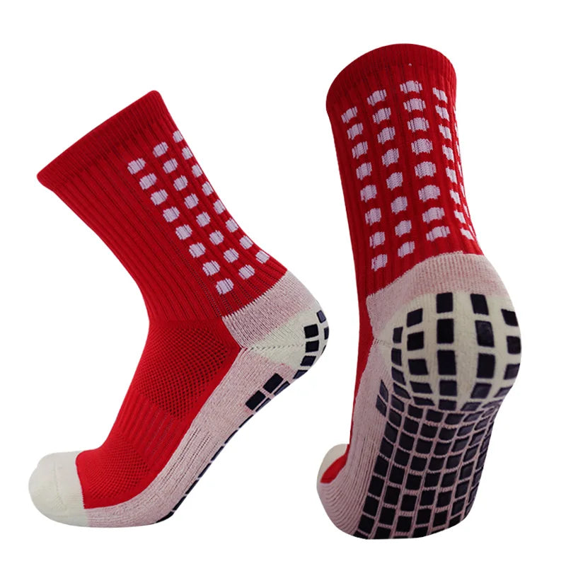 New Anti-slip Soccer Socks Men Women Outdoor Sport Grip Football Socks EU 38-43 US6-9.5