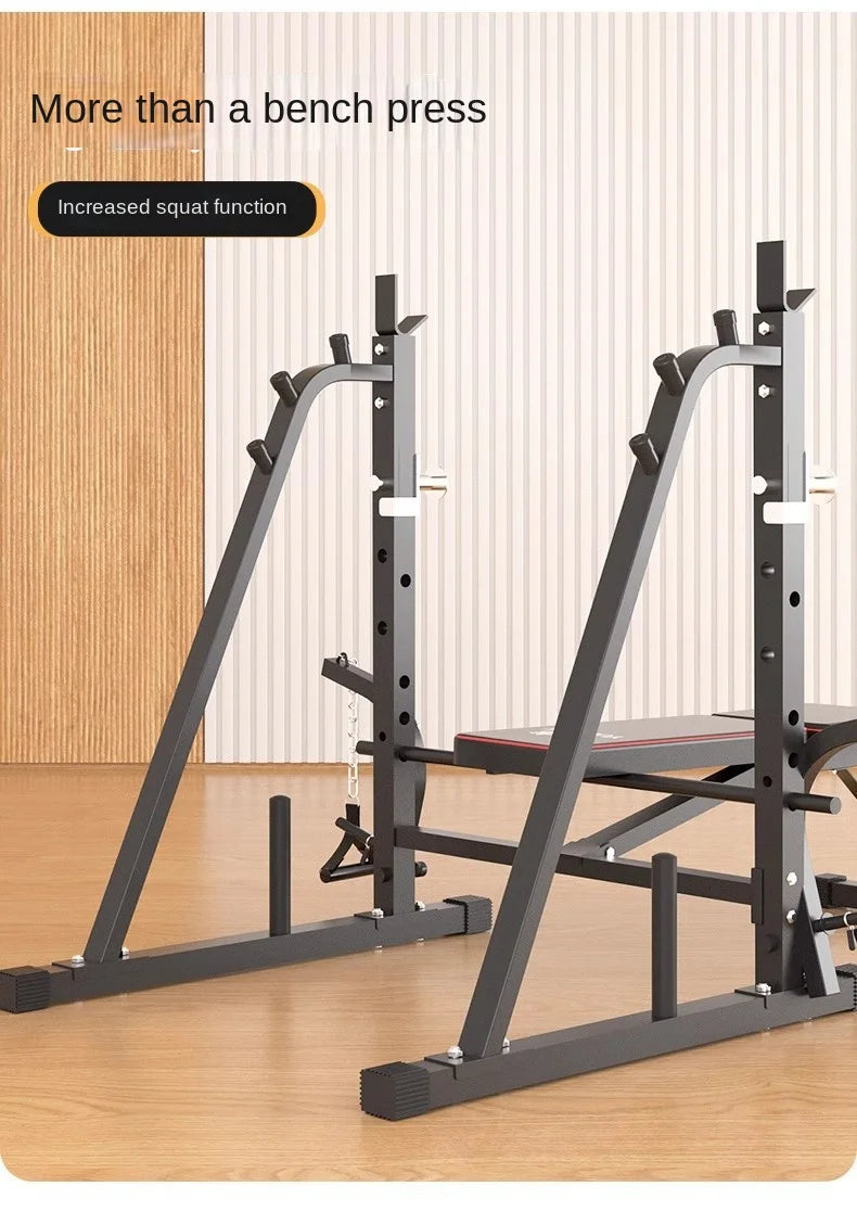 Men's Fitness Equipment, Multifunctional Weightlifting Bed Supplies, Foldable Bench Press, Household Weightlifting Machine