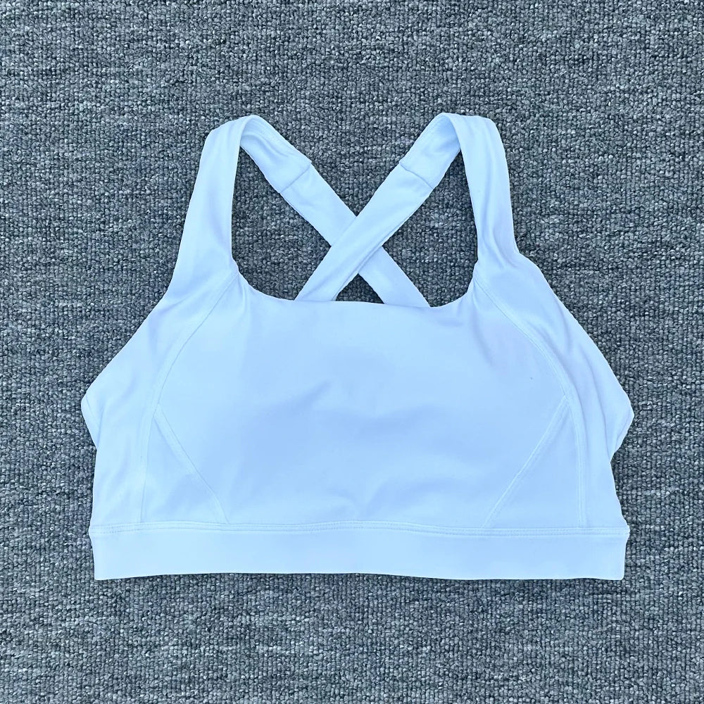 Women Cross Strap Sports Bra Top Women Push Up Sport Bra Yoga Gym Crop Top Brassiere Fitness Top Sport Bra Breathable Bras