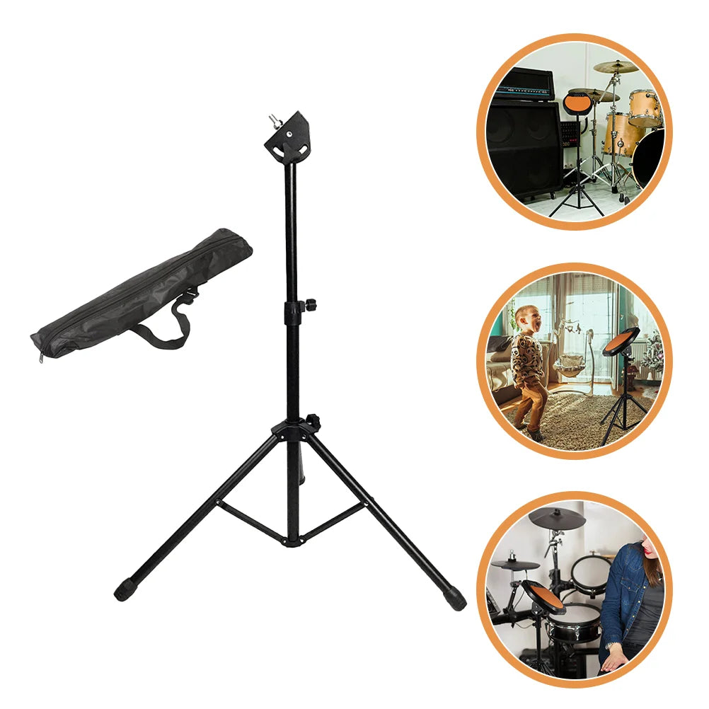Portable 8 Inch Dumb Drum Pad Two Sided Rubber Practice Pad Dumb Drum Rack Stand Musical Instruments Parts Accessories Dumb