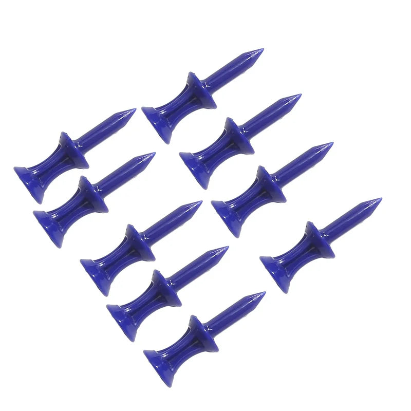 50 Pcs/Pack Professional Golf Tees 25mm-51mm Castle Orange Golfer Accessory Plastic golf tees perfect for Teeing the ball