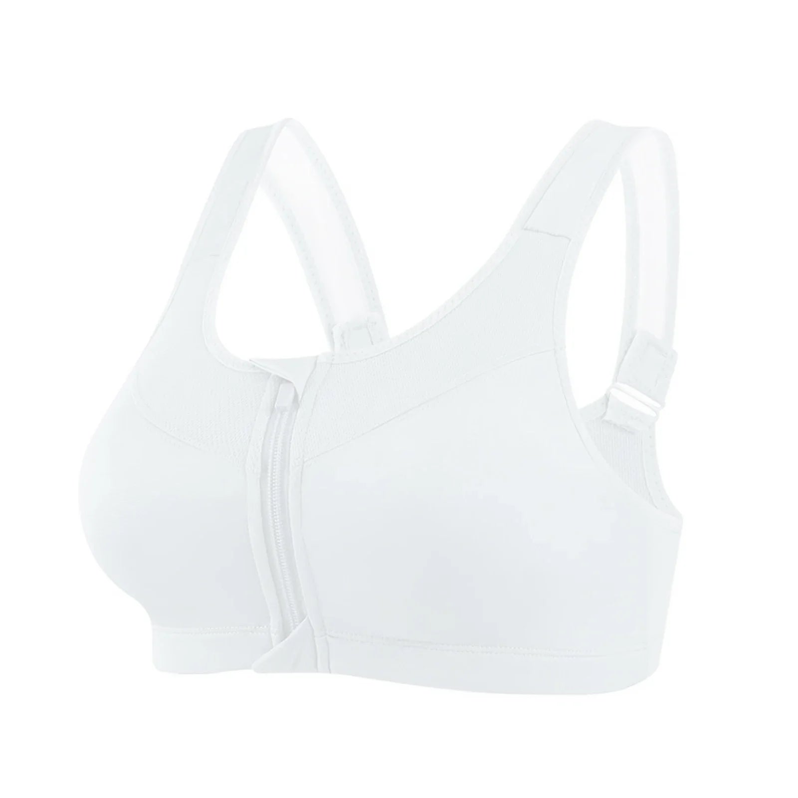 IUSIBRALEA Front Zipper Sports Bra for Women High-Impact Support Shockproof Running Gym Yoga Breathable Comfort Activewear