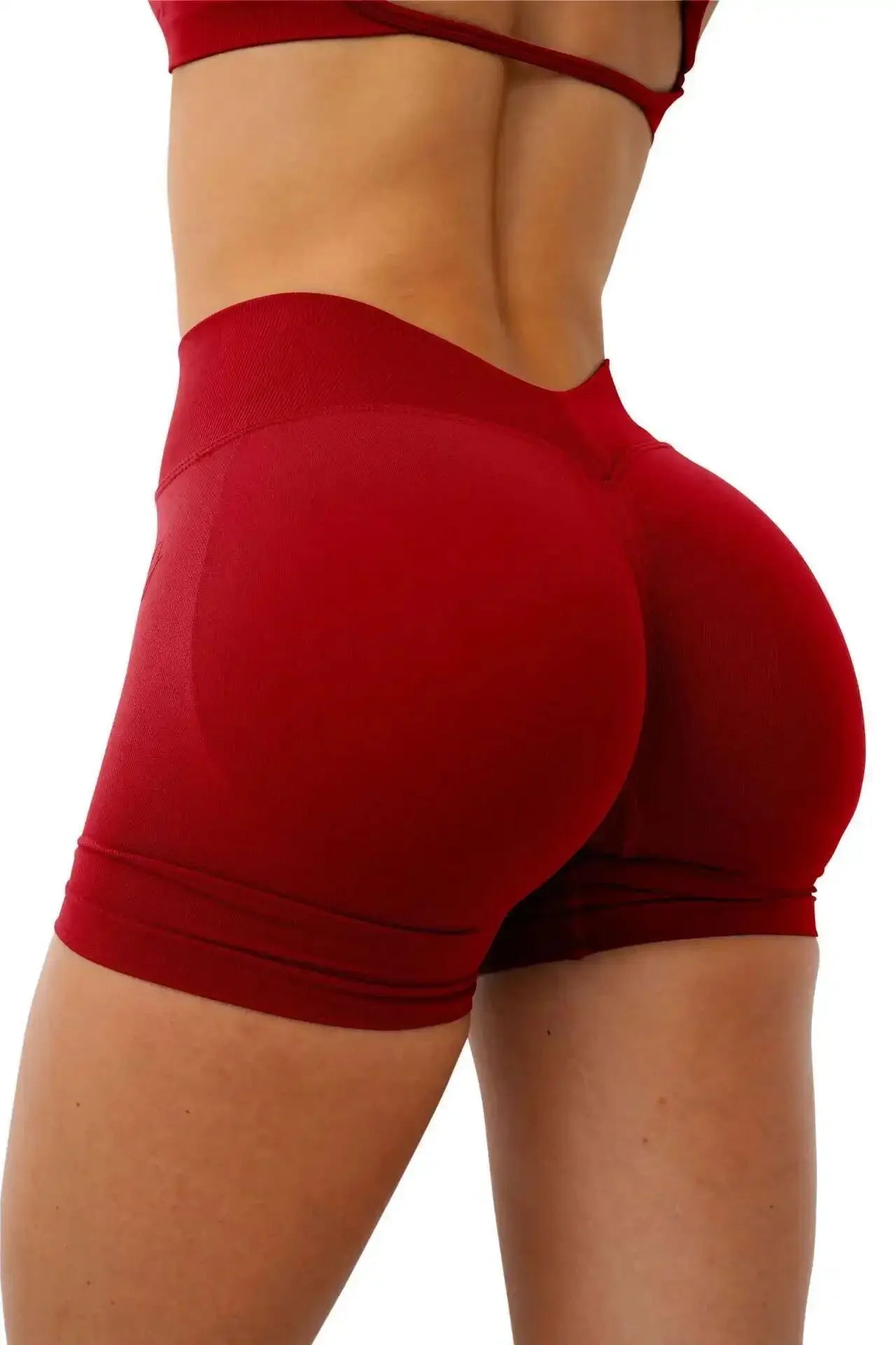 Short Gym Woman V Waist High Waist Fitness Training Yoga Clothing Running Butt Lifting Workout Leggings Cycling Sports Shorts