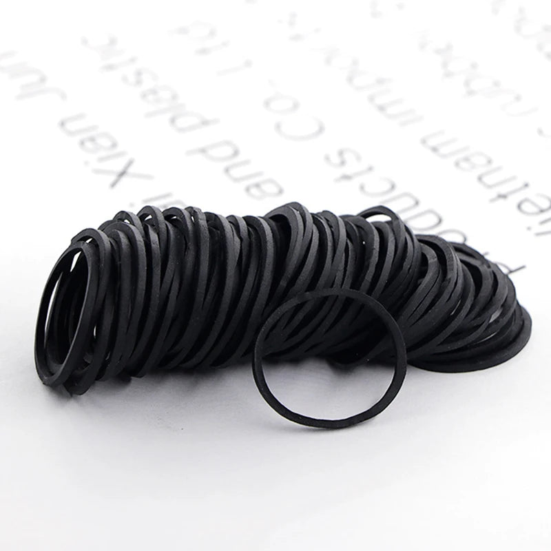 Black Rubber Band High-elasticity Rubber Band Durable Rubber Ring Tension-resistant Rubber Band Non-fading Rubber Ring