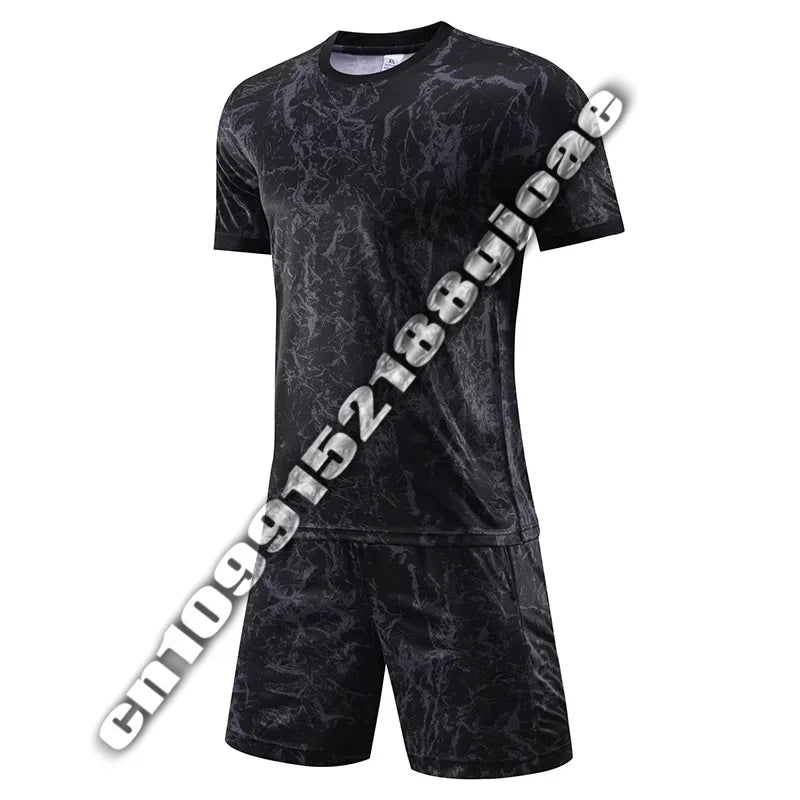 Camouflage Soccer Jersey Suit for Men High Quality Professional Man Team Club Match Training Football Uniform Clothing MOTO