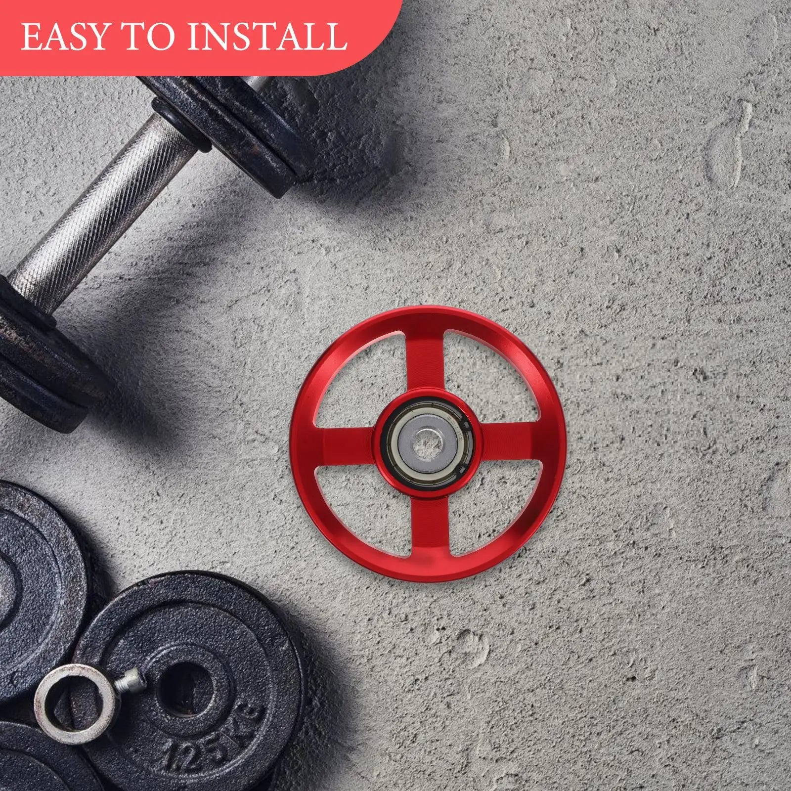 Aluminum Alloy Pulley Fitness Accessories Household Gym Equipment Parts Professional Supplies Easy Install Fitness Pulley Home