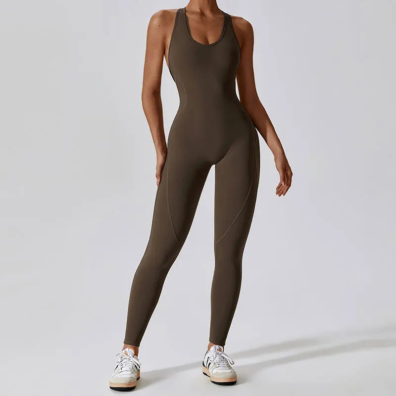 New Activewear Gym Clothing Set Yoga Wear Pilates Workout Clothes for Women Outfit Push-up Yoga Jumpsuit Fitness Sports Overalls